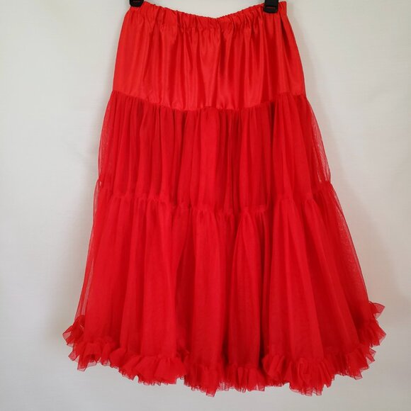 Women Girl Lolita Petticoat Crinoline Underskirt Long Tutu Skirt Cosplay Fashion - Picture 2 of 6